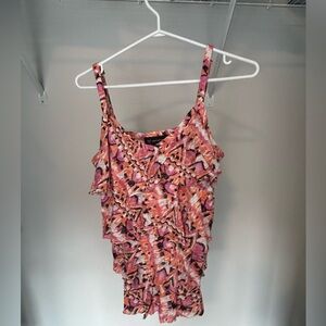 INC International Concepts Pink and Orange Tank Top